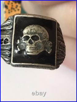 German silver ring. World War II