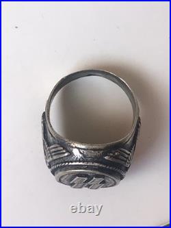 German silver ring. World War II