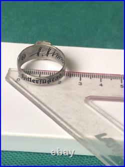 German silver ring. World War II