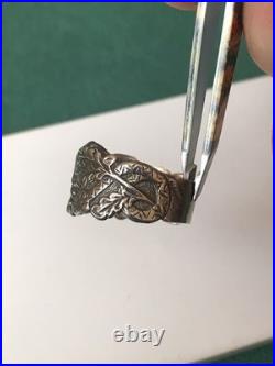 German silver ring. World War II