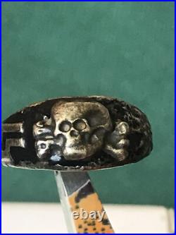 German silver ring. World War II
