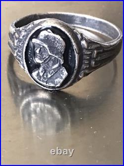 German silver ring. World War II