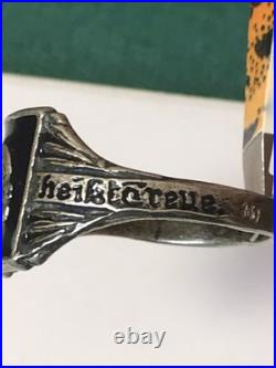 German silver ring. World War II