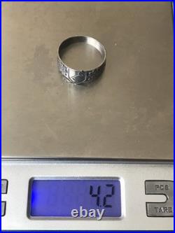 German silver ring. World War II