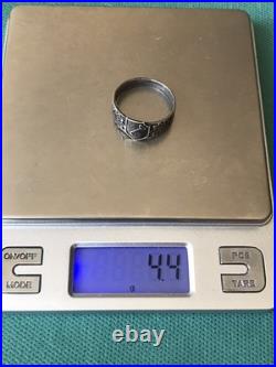 German silver ring. World War II