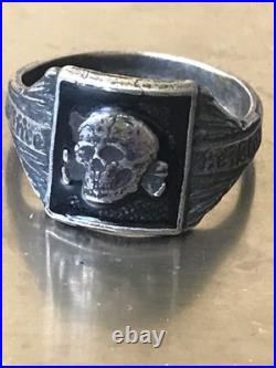 German silver ring. World War II