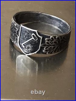 German silver ring. World War II
