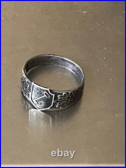 German silver ring. World War II