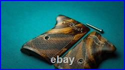 Grips for Walther PPK Walnut wood Fully handmade Engraved Logo