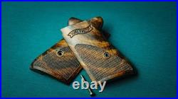 Grips for Walther PPK Walnut wood Fully handmade Engraved Logo