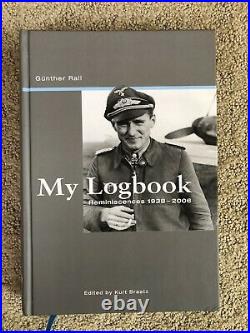 Gunther Rall My Logbook Signed By WWII German Luftwaffe Ace Me-109