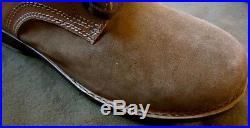 H6 WWII GERMAN WAFFEN HEER ARMY LUFTWAFFE M1942 M42 LEATHER LOW BOOTS- SIZE 10