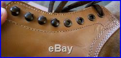 H6 WWII GERMAN WAFFEN HEER ARMY LUFTWAFFE M42 LEATHER LOW BOOTS- SIZE 13-14