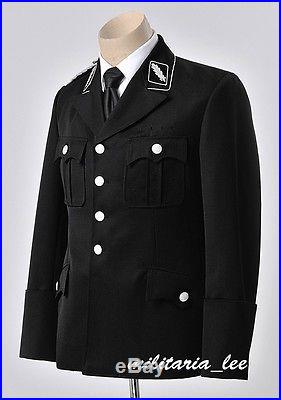 HIGH END QUALITY WW2 GERMAN Officer M32 Officer Black Tunic
