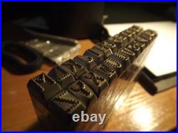 Harley VIN letters 1/4 set dot