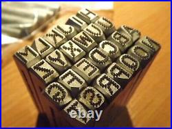 Harley VIN letters Set 1/4 dot