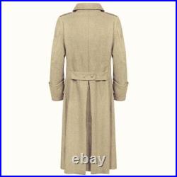 High Quality WW2 German M40 Wool Greatcoat Repro Army Trench great Coat Skin