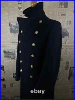 High Quality WW2 German Wool Greatcoat Bespoke WW2 Naval Doe Skin Great Coat