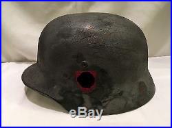 High Quality WWll M1935 German SS Helmet with Loose Liner & Chinstrap WW2