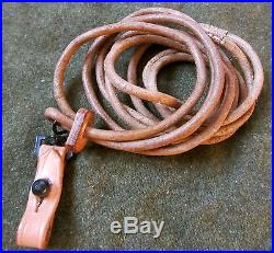 I13h WWI WWII GERMAN P08 P-08 LUGER PISTOL LEATHER LANYARD STRAP