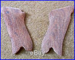 I6A WWI WWII GERMAN P08 P-08 LUGER WOODEN PISTOL GRIPS REPLACEMENTS-PAIR