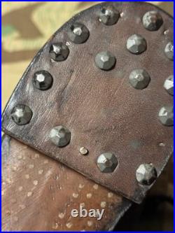 Immediate Post WWII Early East German Army DDR Hobnail Low Boots Dead Stock