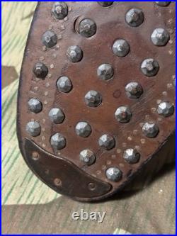 Immediate Post WWII Early East German Army DDR Hobnail Low Boots Dead Stock