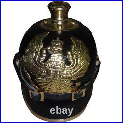 Imperial German Spiked Pickelhaube Officer Helmet with Cover-Repro b615