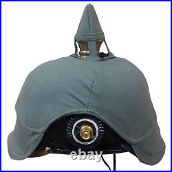 Imperial German Spiked Pickelhaube Officer Helmet with Cover-Repro z627