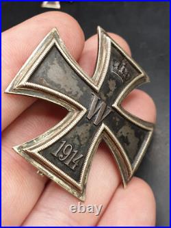 Iron Cross 1. Grade Domed with Miniature Needle Maker Great Set