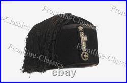Italian Fascist Black Wool Fez Cap Military Hat Handcrafted Repro New All Sizes