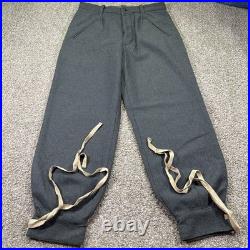 Italian M41 EM Trousers Gray Wool Reproduction Size Medium New Without Tags Nice