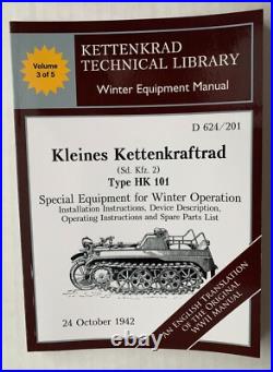 Kettenkrad Manuals Full set of 5 Wartime Manuals Translated to ENGLISH