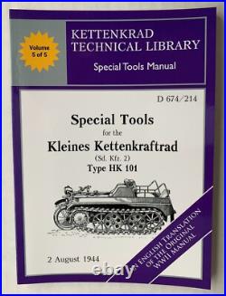 Kettenkrad Manuals Full set of 5 Wartime Manuals Translated to ENGLISH