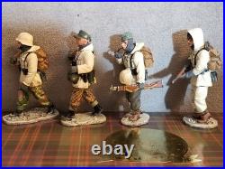 King & Country German Army WWII Batstone Winter'44 BBG014 Lot of 4 (RETIRED)