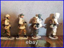 King & Country German Army WWII Batstone Winter'44 BBG014 Lot of 4 (RETIRED)