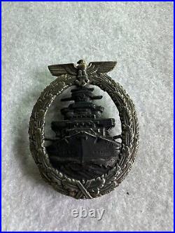 Kriegsmarine High Seas Fleet Badge Authentic (Rare)