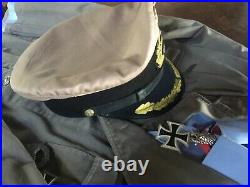 Kriegsmarine visor cap (Tropical tan cover)