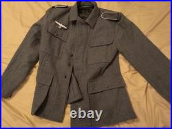 L Male Heer Wehrmacht German M43 Uniform Grey Green Ww2 History Reproduction