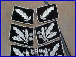 Lot Of 12 Wwii German Rank Insignia Tabs Patches