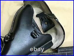 Lot of 10 WW2 GERMAN LUGER P08 Hardshell BLACK LEATHER HOLSTER (10 units)