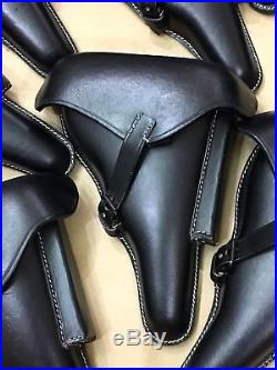 Lot of 10 WWII GERMAN LUGER P08 Hardshell LEATHER HOLSTER Army Repro