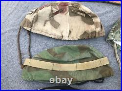 Lot of 9 Pieces Reproduction WWII German Overseas Caps Luftwaffe Helmet Covers