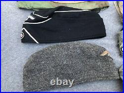 Lot of 9 Pieces Reproduction WWII German Overseas Caps Luftwaffe Helmet Covers