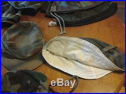 Lot of ww2 german wehrmacht camouflage hat's and helmet covers
