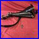 Luger P-08 8 inch Artillery Holster Stock Straps BLACK LEATHER w. Tool Stock