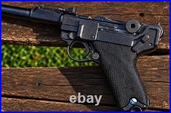 Luger Parabellum German Lange Pistole 08 WWII Artillery Denix Replica