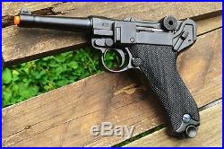 Luger Parabellum P08 Pistol WWI WWII German Non-Firing Denix Replica