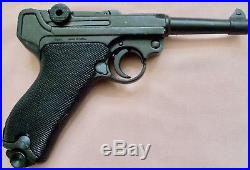 Luger Parabellum P08 Pistol & holster WWI -WWII Elite German Non-Firing Replica