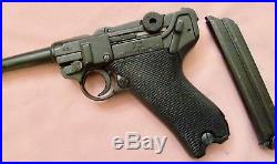 Luger Parabellum P08 Pistol & holster WWI -WWII Elite German Non-Firing Replica